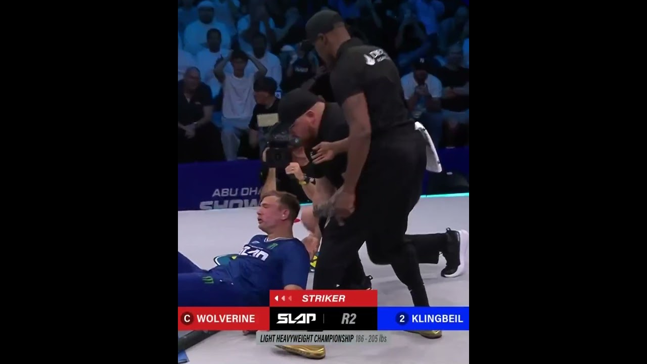 HE KNOCKED HIM DOWN! 😲 #powerslap16