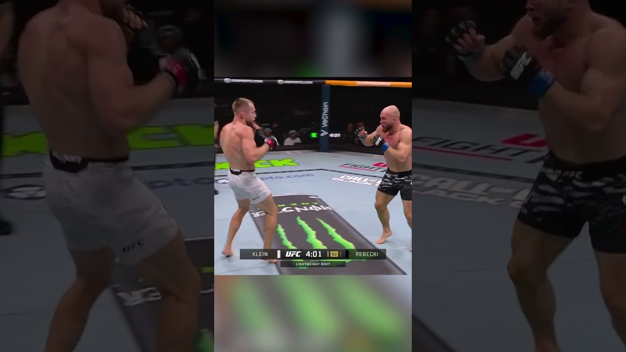 HOW did Rębecki take this right hand 🤯 #ufc321
