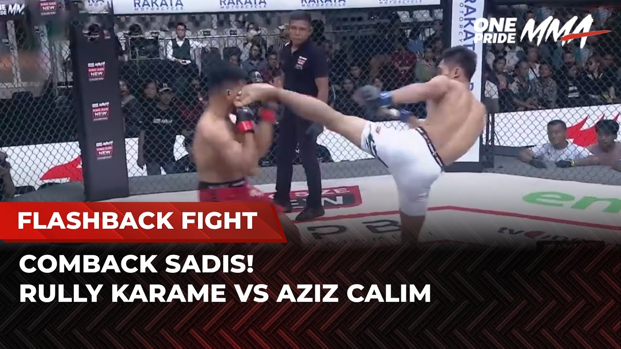 EPIC COMEBACK! Duel Brutal Rully Karame VS Aziz Calim | Flashback Full Fight One Pride MMA