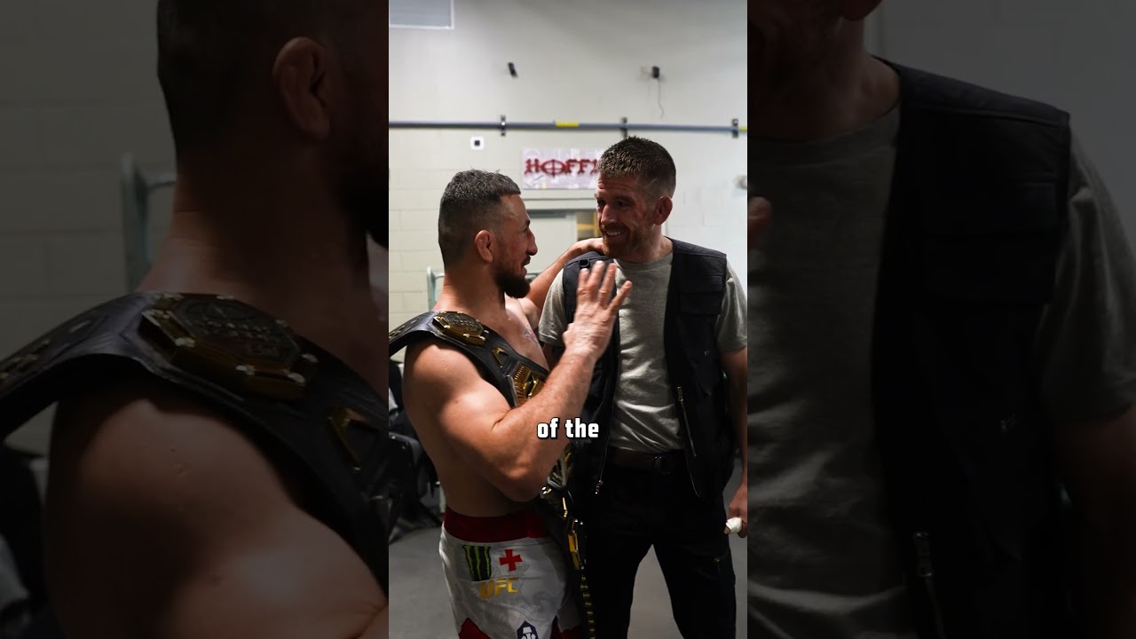 Merab and Cory meet backstage! ❤️ #ufc320