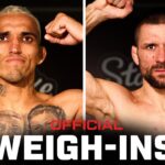 Oliveira vs Gamrot Weigh-Ins | UFC Rio