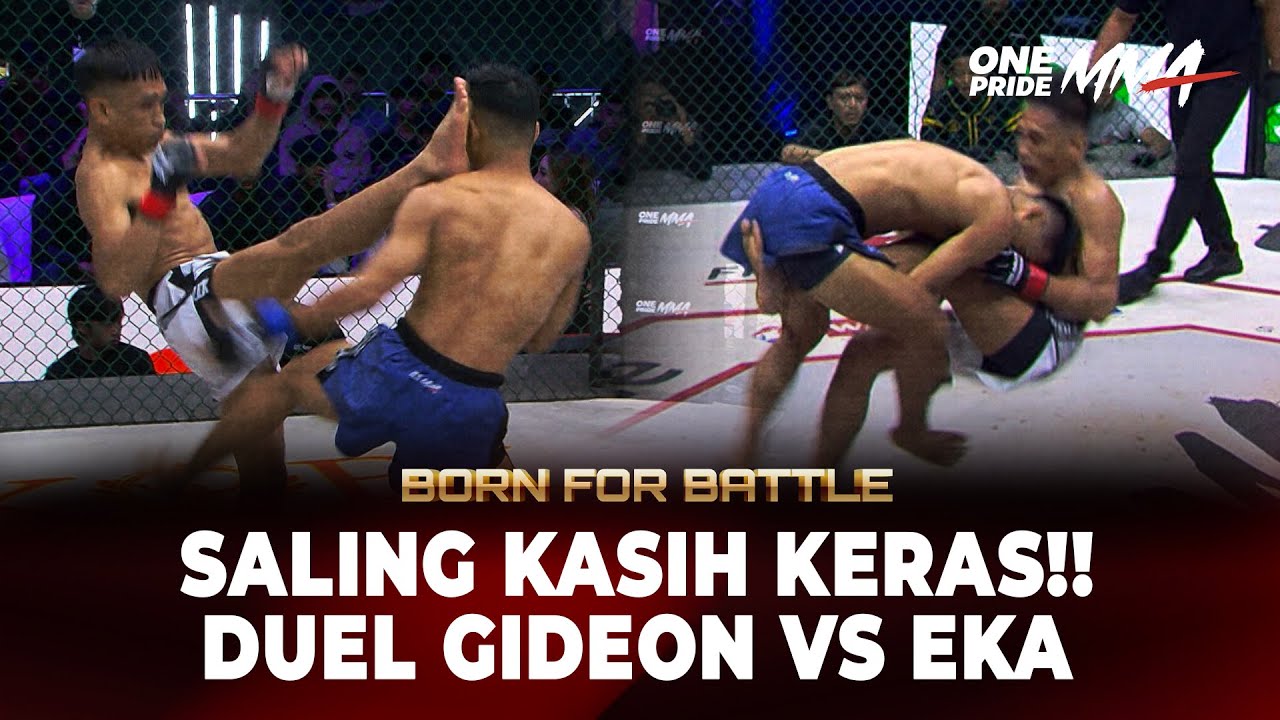 LAGA PANAS‼️ Gideon Manurung vs Eka Darmawansyah Jual Beli Serangan Keras | One Pride MMA