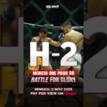 ONE PRIDE 88: BATTLE FOR GLORY TINGGAL DUA HARI LAGI‼️