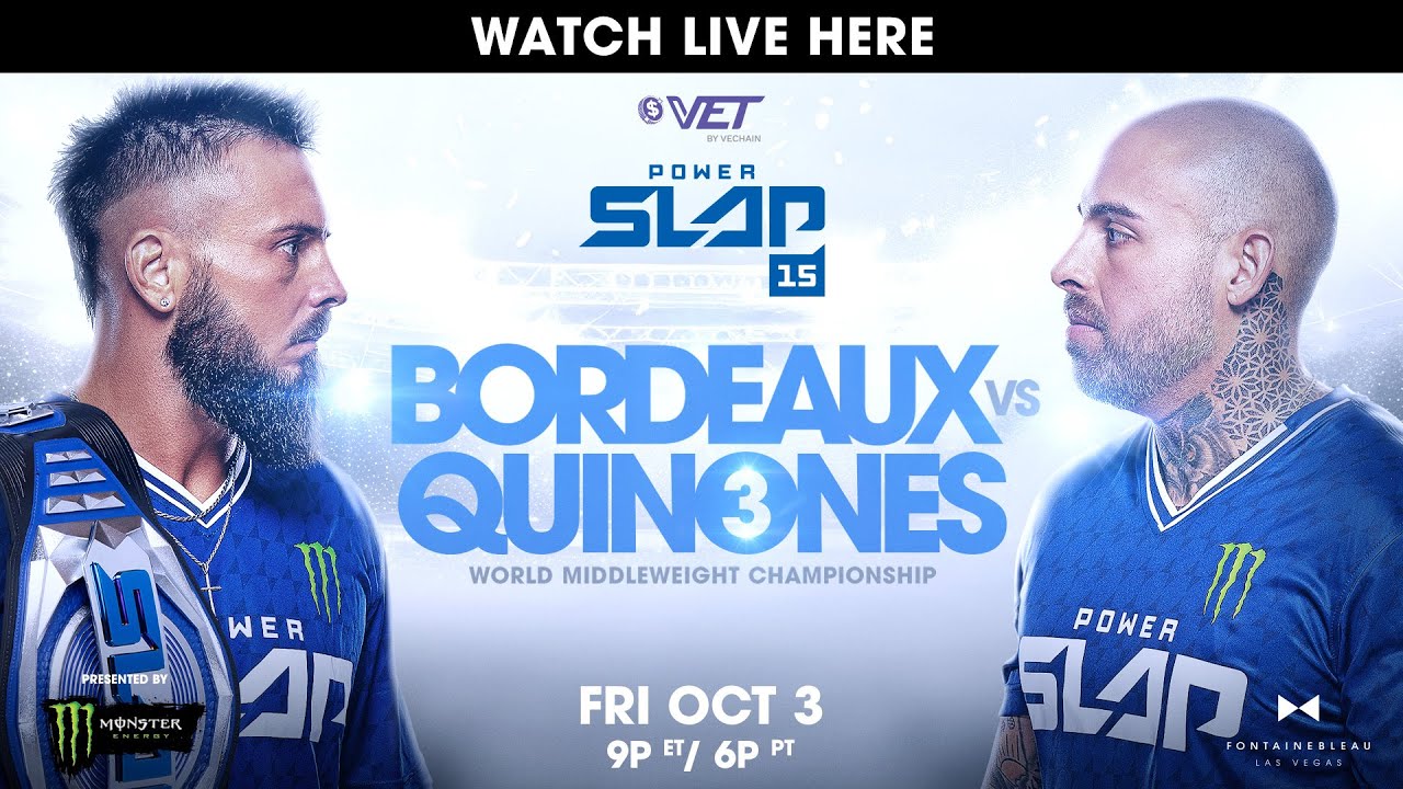 Power Slap 15: Bordeaux vs Quinones | October 3rd – Prelims