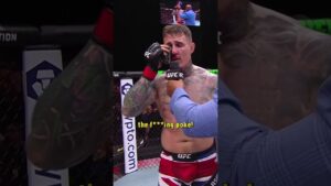 'Why are you booing me? I can't see?' 😳 #ufc321