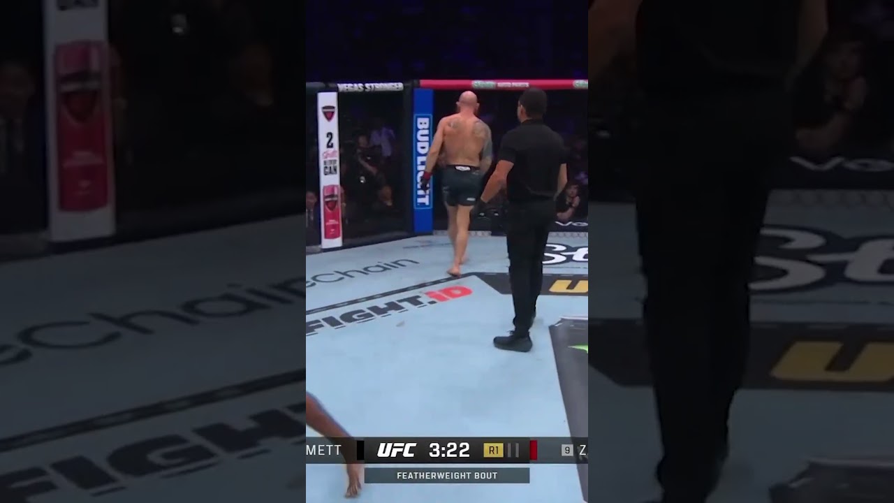 Youssef Zalal SUBMITS Josh Emmett 🤯 #ufc320
