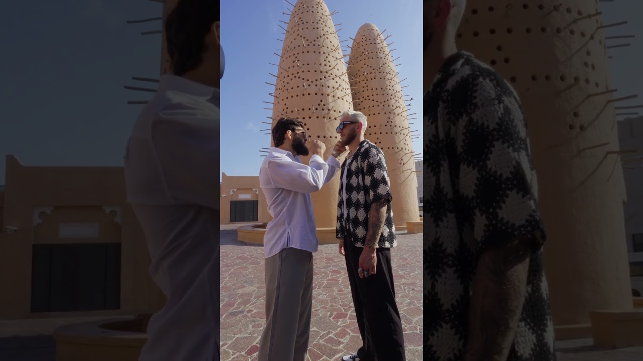 Arman and Dan see each other for the first time! 🚨 #ufcqatar