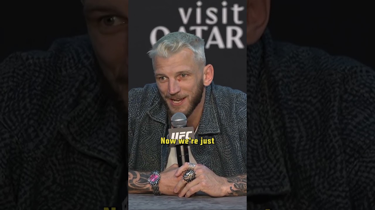 Dan Hooker has great energy 🔥 #ufcqatar