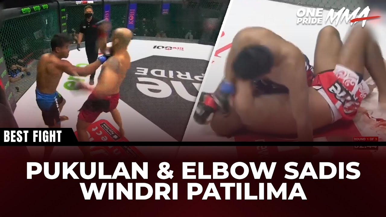 Pukulan Mengerikan Windri Patilima yang Bikin Lawan Bersimbah Darah | Best Fight One Pride MMA