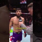 'Ilia Topuria why are you running?' #ufcqatar