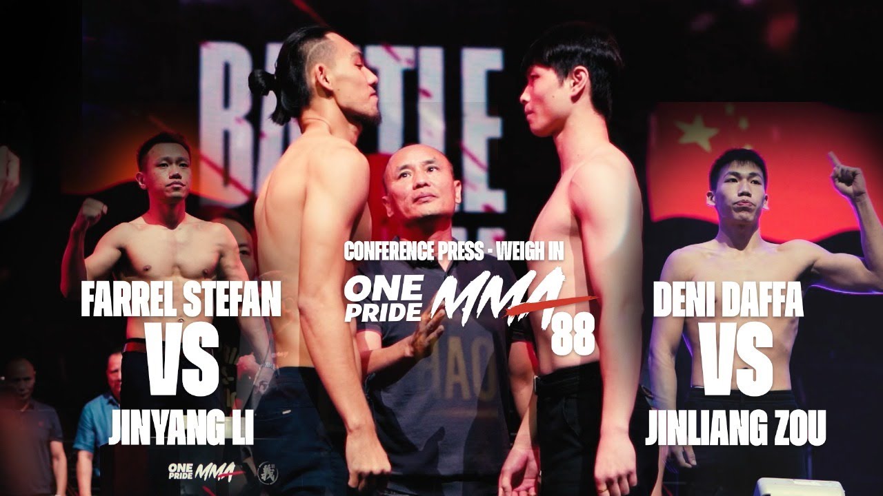 CONPRESS - WEIGH IN ONE PRIDE MMA || DENI DAFFA VS JINLIANG ZOU & FAREL STEFAN VS JINYANG LI