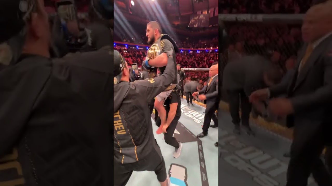 Islam Makhachev is your NEW WELTERWEIGHT CHAMP 🔥 #ufc322