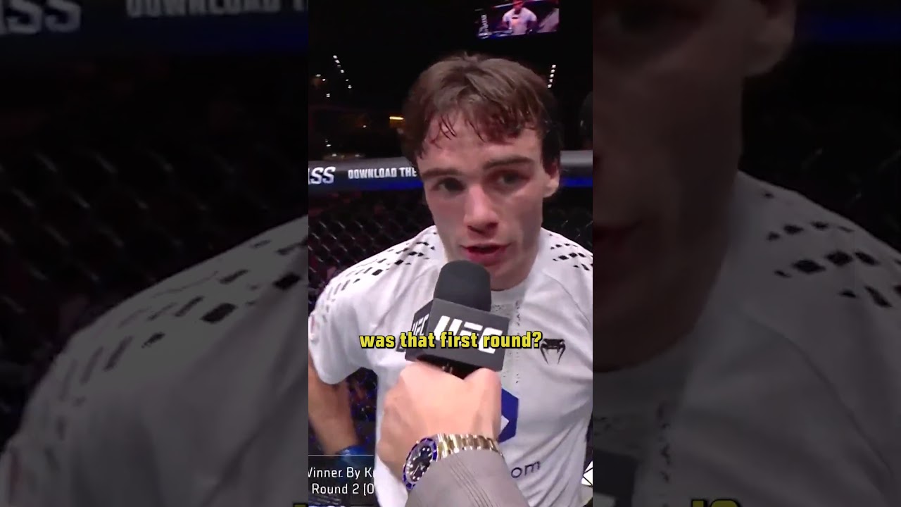 Luke Riley was shocked by the first round 🤣 #ufcqatar