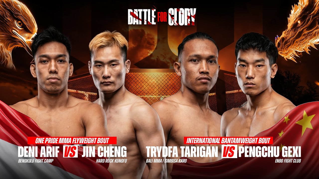ONE PRIDE MMA #88 Deni Arif vs Jin Cheng & Trydyfa Tarigan vs Pengchu Gexi
