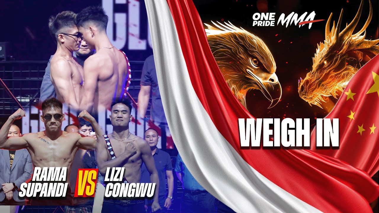BERSITEGANG‼️WEIGH IN ONE PRIDE MMA || RAMA SUPANDI VS LIZI CONGWU