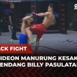 K.O SEKETIKA! Gideon Manurung Sesak Nafas Usai Ditendang Billy Pasulatan | Flashback Full Fight