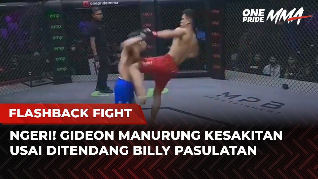 K.O SEKETIKA! Gideon Manurung Sesak Nafas Usai Ditendang Billy Pasulatan | Flashback Full Fight