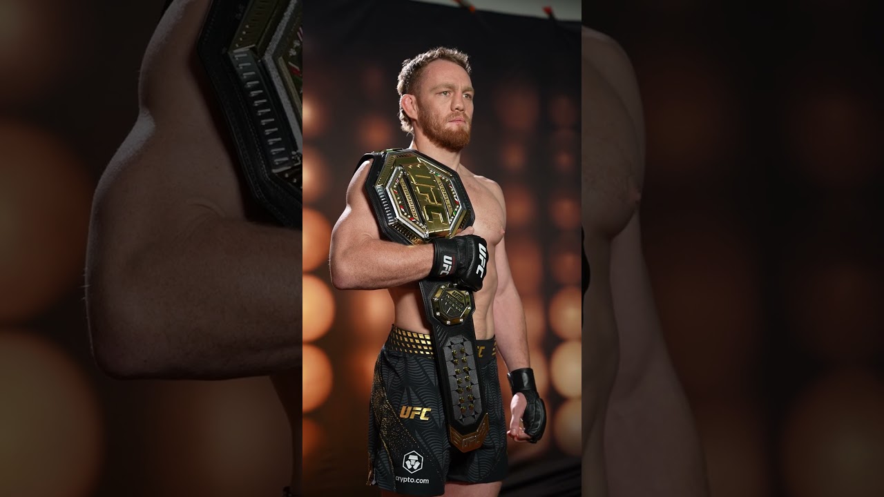 The champ is looking good in GOLD! 🔥 #ufc322