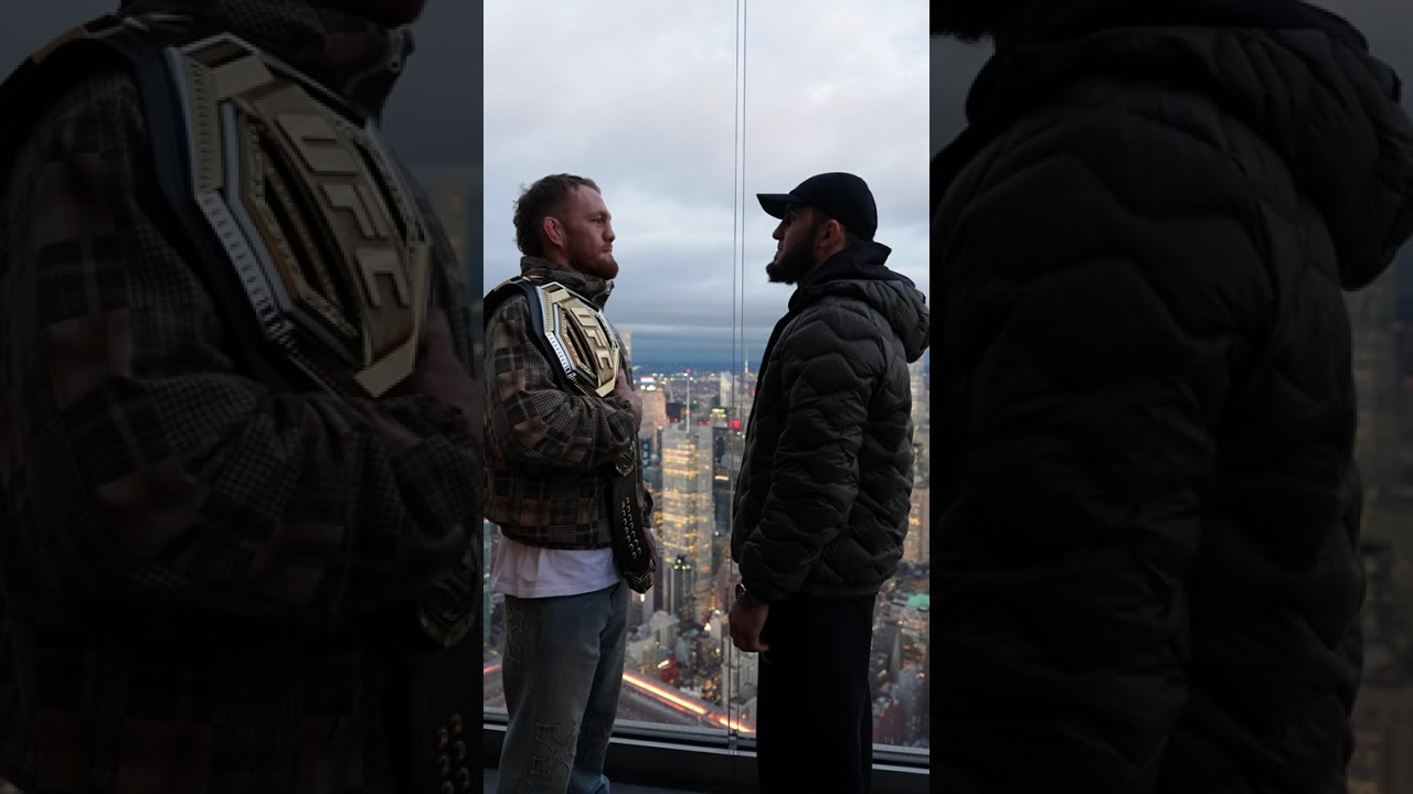 The first face off! 😳 #ufc322