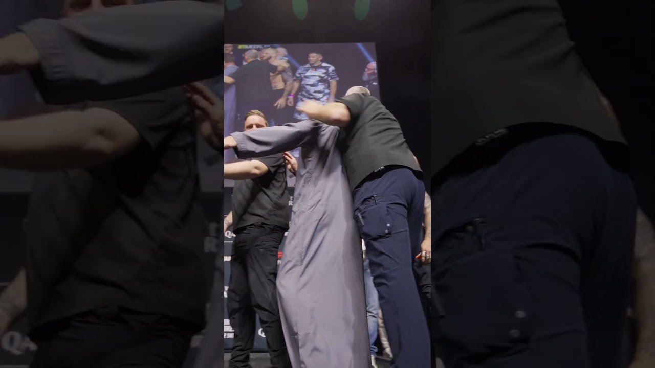 THINGS GOT HEATED 😮 #ufcqatar