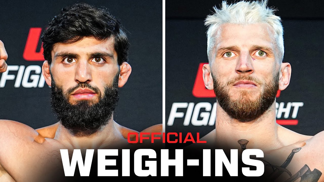 Tsarukyan vs Hooker Weigh-Ins | UFC Qatar