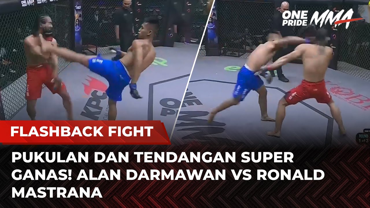 DITENDANG SAMPAI JATUH! Alan Darmawan Vs Ronald Mastrana | Flashback Full Fight One Pride MMA