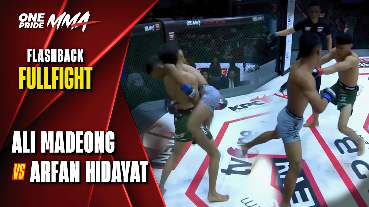 BRUTAL‼️Adu Pukulan Ali Madeong vs Arfan Hidayat || Flashback Full Fight One Pride MMA