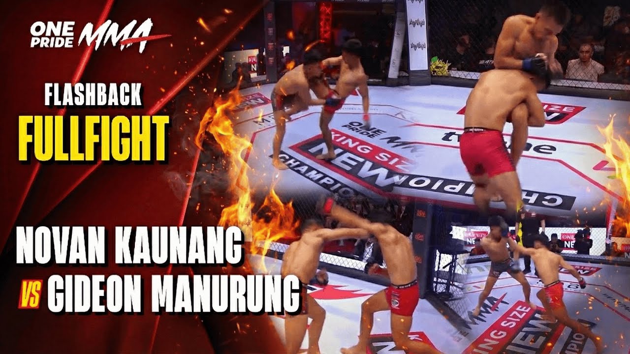 BERDARAH & TANPA AMPUN‼️ Novan Kaunang vs Gideon Manurung || Flashback Full Fight