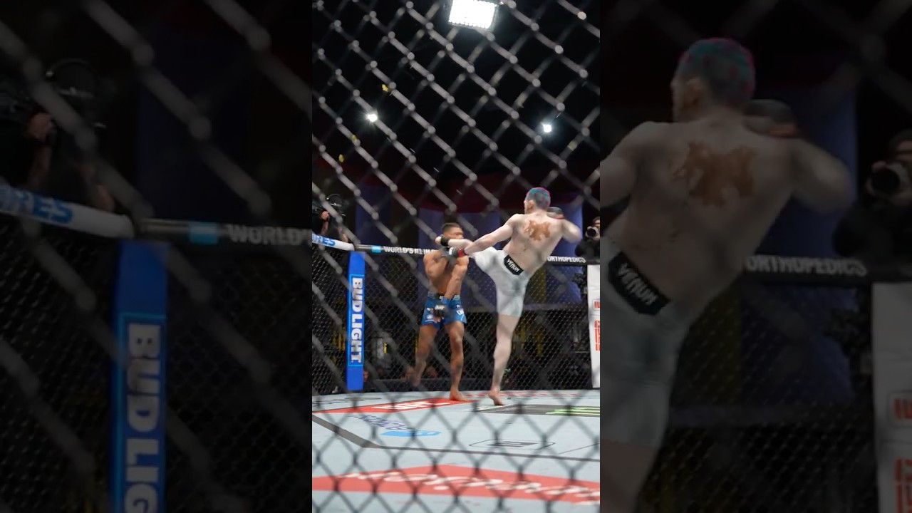 HOLY SH*T! HEAD KICK KNOCKOUT 😲 #ufcvegas112