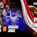 PRESSCON ONE PRIDE MMA 88 || SUKMA PRAWIRA VS DHIAAUL AMAL