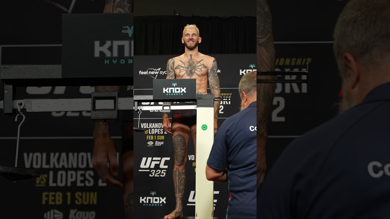 Dan The Hangman Hooker is looking locked in #ufc325