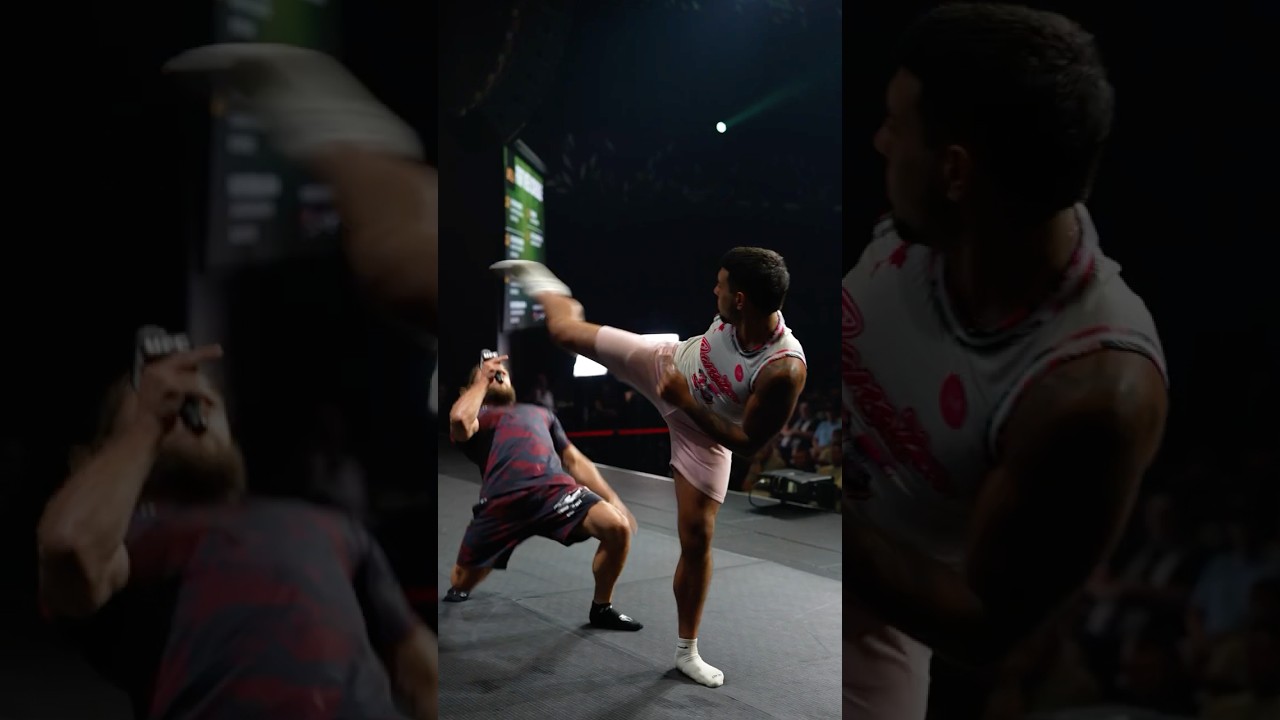 Fiziev pulled a fan up on stage to SPAR! 👀 #ufc325