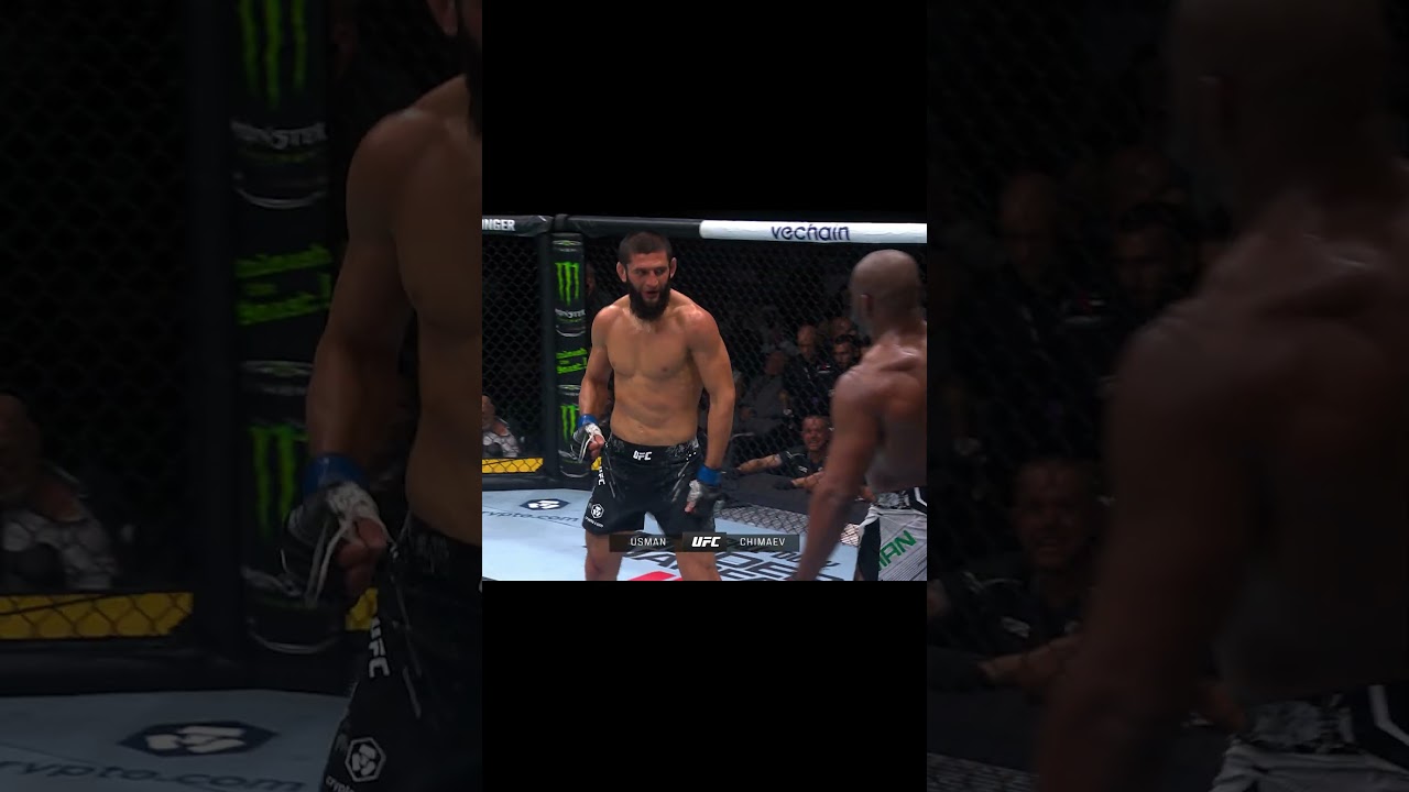 Khamzat and Usman were going at it 🔥 #ufcshorts