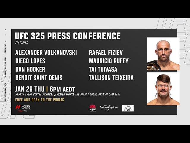 UFC 325: Pre-Fight Press Conference