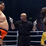 Taro Akebono (250 kg, USA) vs Bobby Ologun (98kg, Japan), Size Doesn't Matter | MMA fight, HD