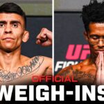 Bautista vs Oliveira Weigh-Ins | UFC Vegas 113